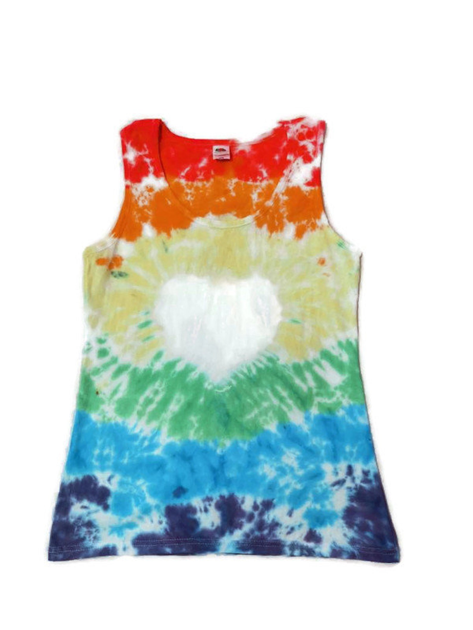 rainbow striped vest top