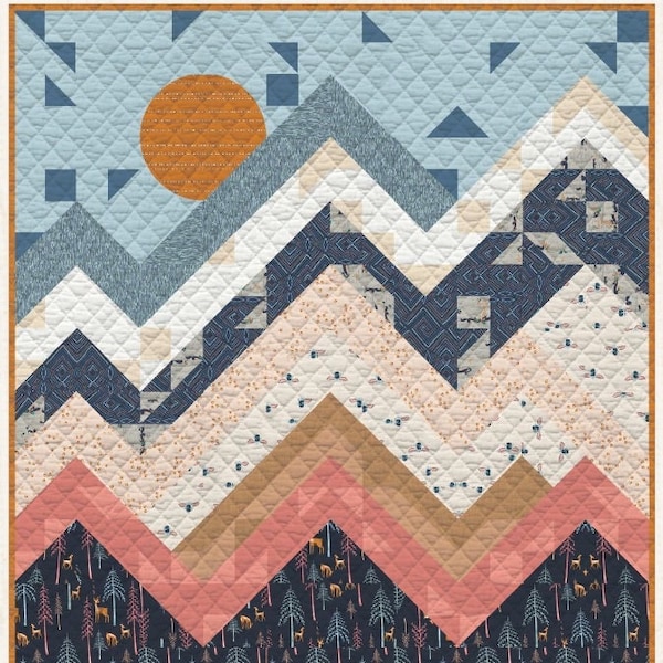 Quilt KIT - Original "Wilderness" featuring Little Forester fabrics from Art Gallery Fabrics - lap quilt or wall hanging, 60" x 64"