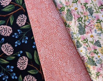You Choose the Size Coral 3 Fabric Bundle Rifle Paper Co. Wildwood