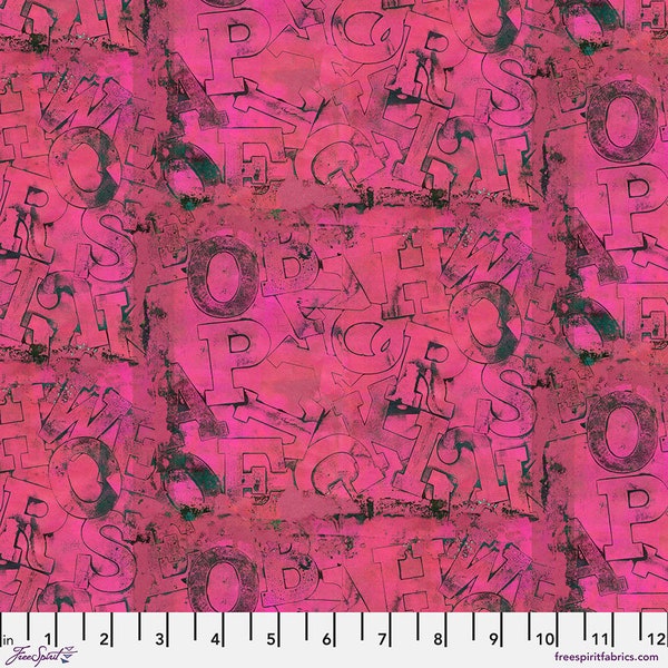 Small Intertwine, Watermelon, Ravel by e Bond - Sold by the HALF YARD - 100%  premium quilting cotton, Free Spirit