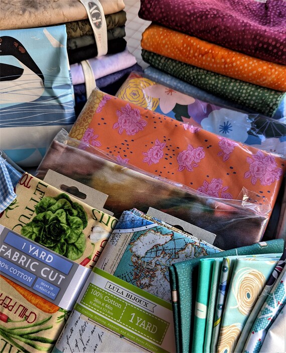 2.5 Lb LARGE CUTS Quilt Fabric Scrap Bundle Fabric Grab Bag Etsy