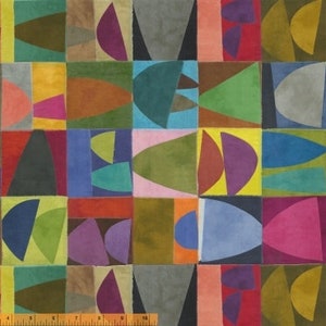 Curiosity, Palette Stacks, Multi 51011D-X - Marcia Derse - Sold by HALF YARD - 100% cotton quilting fabric
