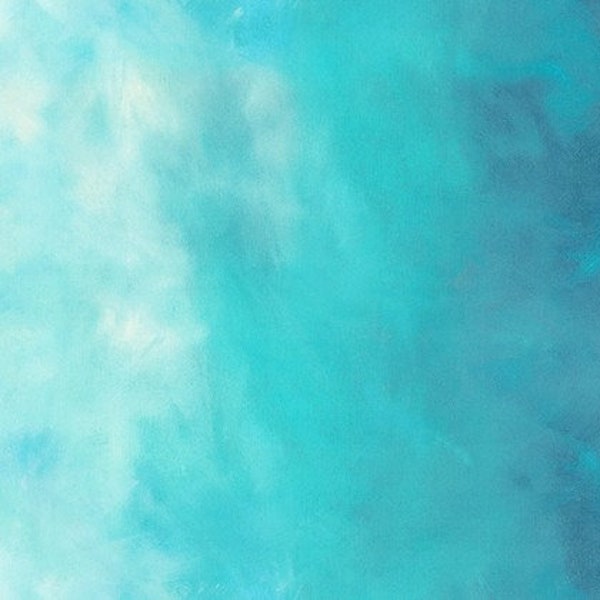 Turkish Sea, Sky Ombre by Jennifer Sampou for Robert Kaufman - Sold by HALF YARD - AJSD 18709-89, 100% cotton fabric