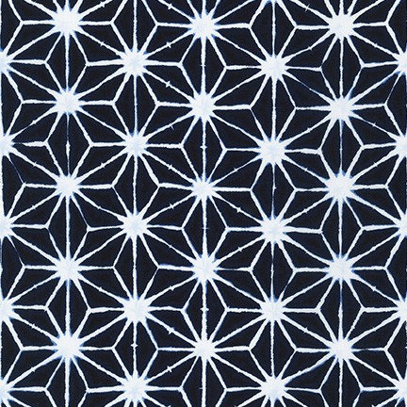 SB-850257D4-100/% cotton fabric Shibori Blues Robert Kaufman Navy