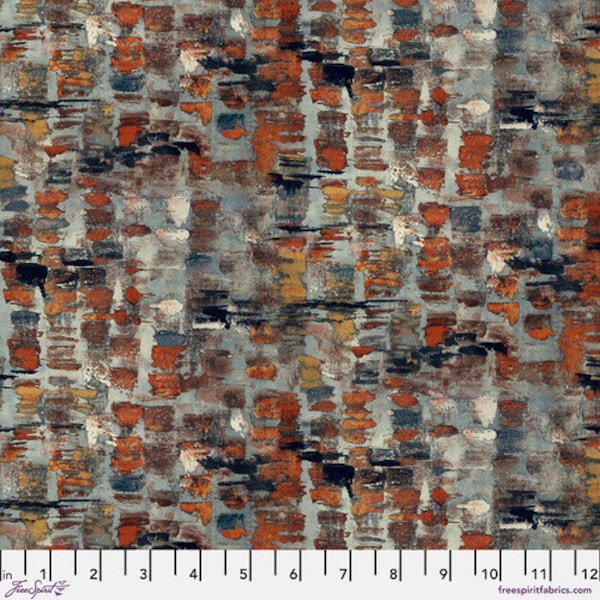Oxidize, Patina, Rust and Bloom by Sarah Sczepanski Artxtiles - Sold by HALF YARD - 100% cotton quilting fabric, Free Spirit