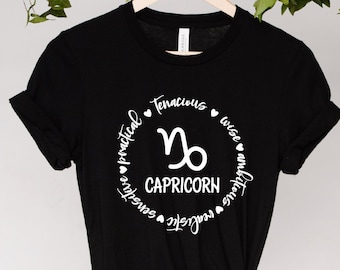 Capricorn Shirt, Capricorn Zodiac Shirt, Astrology Shirt, Zodiac Signs Shirt, Capricorn Gift, Zodiac Signs Gift, Horoscope Shirt, Capricorn
