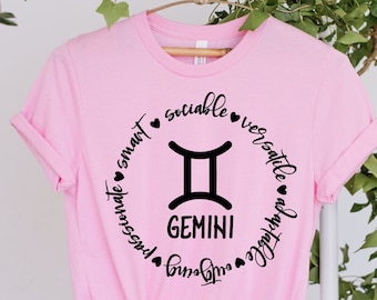 Gemini Shirt, Gemini Zodiac Shirt, Astrology Shirt, Zodiac Signs Shirt, Gemini Sweatshirt, Gemini Gift, Zodiac Signs Gift, Horoscope Shirt