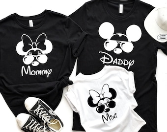 Disney Mom and Dad Shirts, Disney Family Matching Shirts, Disney Vacation Shirts, Minnie and Mickey Matching Tees, Family Vacation Shirt