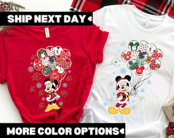 Mickey and Minnie Christmas Shirt, Disney Christmas Shirt, Very Merry Disney Christmas Party Shirt, Disney Christmas Matching Shirt