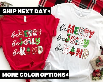 Teacher Christmas Shirt, Be Merry Be Jolly Be Kind, Christmas Gift For Teacher, Teacher Holiday Shirt, Teacher Christmas Sweatshirt, Teacher