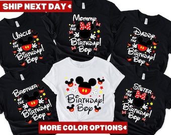 Mickey Birthday Family Shirt, Birthday Matching Family Shirt, Mickey Birthday Shirt,Birthday Disney Family Shirt, Birthday Boy Family Shirt