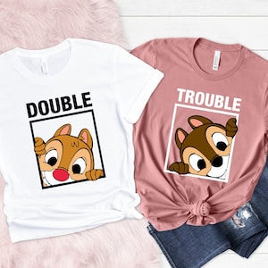 Chip and Dale shirt, Double Trouble Shirt, Disney Couple Shirts, Disney Halloween Shirt, Disney Family Shirts, Disney Matching Shirt