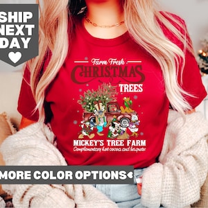 Disney Farm Fresh Shirt, Disney Weihnachtsshirt, Disney sehr fröhlich Disney Weihnachtsfeier Shirt, Disney-Weihnachtsfamilie passendes Shirt