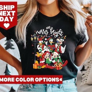 Disney Christmas Shirt, Disney Christmas Tree Shirt, Disney Very Merry Disney Christmas Party Shirt, Disney Christmas Family Matching Shirt