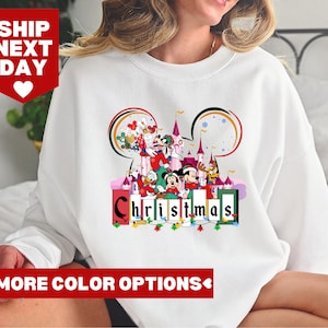 Disney Weihnachten Shirt, Disney sehr frohe Weihnachten Party Shirt, Disney Weihnachten passende Shirt, Micky und Freunde Shirt, Disney Weihnachten