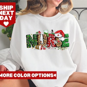 Christmas Nurse Shirt, Nurse Crew Shirt, Merry Christmas Shirt, Gift Ideas for Nurse, Holiday Shirt, Cute Tee for Christmas, Nursing Outfit