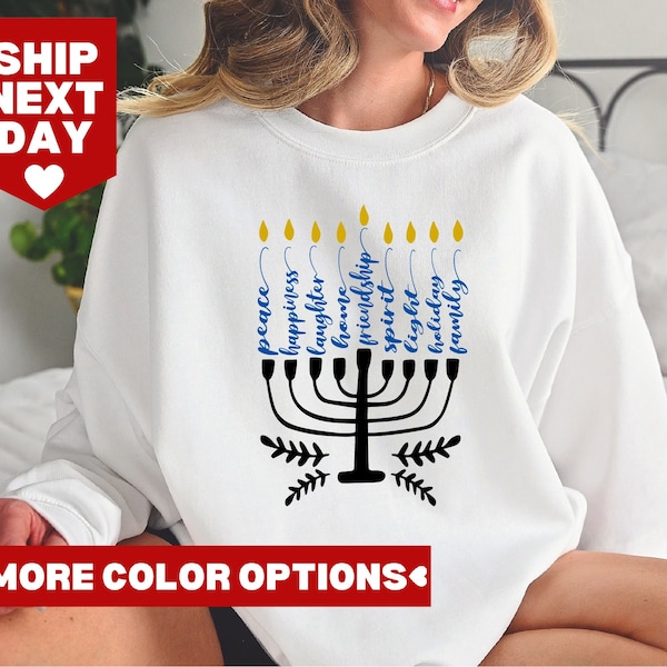 Happy Hanukah Shirt, Jewish Shirt, Holiday Hanukkah Shirt, Hanukkah Gift Shirt,Jewish Saying Shirt, Holiday Shirt,Religious Shirt for Jewish
