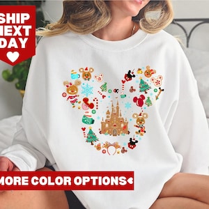 Micky und Minnie Weihnachten Shirt, Disney Weihnachten Shirt, sehr fröhliche Disney Weihnachtsfeier Shirt, Disney Weihnachten passende Shirt