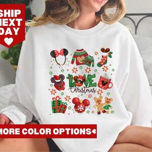 Disney Love Christmas Shirt, Very Merry Disney Christmas Party Shirt, Mickey and Friends Christmas Shirt, Disney Christmas Matching Shirt