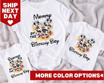 Mickey Birthday Family Shirt, Birthday Matching Family Shirt, Mickey Birthday Shirt,Birthday Disney Family Shirt, Birthday Boy Family Shirt