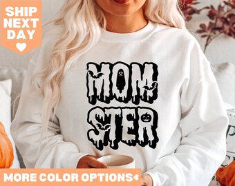 Momster Shirt, Mom Halloween Shirt, Funny Mom Shirt, Halloween Shirt, Funny Halloween Shirt, Momster Sweatshirt, Mom Shirt, Spooky Vibes