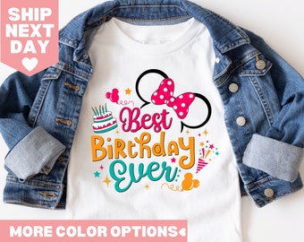 Best Birthday Ever Minnie Disney Shirt, Disney Shirt, Birthday Girl Shirt, Disney Birthday Party Shirt, Matching Disney Birthday Shirt