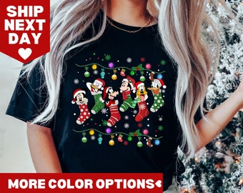 Disney Christmas Shirt, Mickey and Friends Christmas Shirt, Very Merry Disney Christmas Party Shirt, Disney Christmas Family Matching Shirt