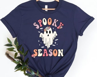 Spooky Saison Shirt, Spooky Vibes Shirt, Halloween Sweatshirt, süßes Halloween Shirt, lustiges Halloween Shirt, gruseliges Sweatshirt, Halloween 2022