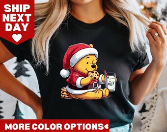 Winnie The Pooh Christmas Tree Shirt, Winnie The Pooh Holiday Shirt, Disney Christmas Shirt, The Pooh Christmas Lights Sweatshirt,Pooh Shirt