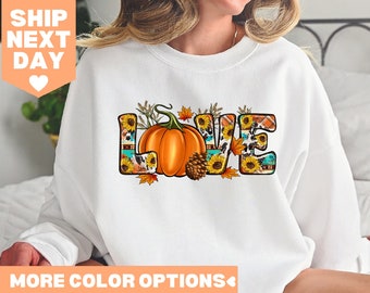 Love Fall Shirt, Hello Fall Shirt, Cute Fall Shirt, Pumpkin Shirt, Thanksgiving Shirt, Cute Fall Shirt, Autumn Shirt, Pumpkin Sweatshirt