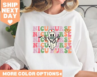 Nicu Krankenschwester Shirt, Krankenschwester Halloween Shirt, Krankenschwester Herbst Shirt, Thanksgiving Krankenschwester Shirt, Geschenk für Krankenschwester, Kürbis Krankenschwester Shirt, Krankenschwester Shirt