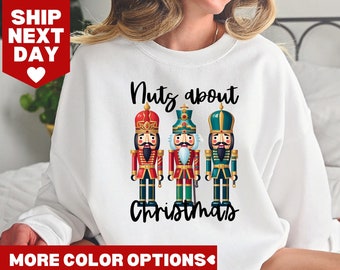 Nuts About Christmas Shirt, Nutcracker Shirt, Lets Get Crackin Shirt, Retro Nutcracker Shirt, Christmas Nutcracker Shirt, Vintage Christmas