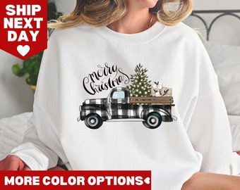 Farm Fresh Christmas Trees Truck Shirt, Christmas Shirt, Red Truck Shirt, Christmas Family, Christmas Truck Family Shirts, Christmas Gift