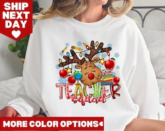Teacher Squad Shirt, Christmas Teacher Shirt, Teacher Shirt, Christmas Gift for Teacher, Teacher Appreciation, Teacher Shirt For Christmas