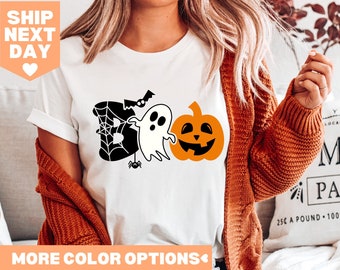 Halloween Boo Shirt, Halloween Geist Shirt, Halloween Kürbis Shirt, Kinder Halloween Shirt, Spinne Halloween Shirt, Kleinkind Halloween Shirt