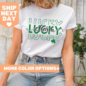 Lucky Charm Shirt, Happy St. Patricks Day Shirt, Lucky Shirt, St Patrick Shamrock Shirt, Lucy Shamrock Shirt, Irish Shirt, Leopard Shamrock