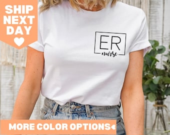 Emergency Nurse Shirt, ER Nurse Shirt, Registered Nurse Shirt, Nursing Shirt,Nurse Life Shirt, Gift for Nurses, Nurse Shirt,ER Nurse Apparel