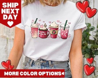 Valentine's Day Coffee Shirt, Women's Valentine's Day Shirt, Valentine's Day Sweatshirt, Cute Valentine's Day Shirt,Gift for Valentine's Day