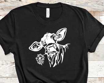 Niedliches Kuh Shirt, Highland Kuh Shirt, Kuh Shirt für Mama, Kuh Geschenke für sie, Färse Shirt, Bauernhof T-Shirt, Ranch T-Shirt, Bauer, Cowgirl