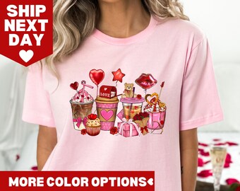 Valentine's Day Coffee Shirt, Women's Valentine's Day Shirt, Valentine's Day Sweatshirt, Cute Valentine's Day Shirt,Gift for Valentine's Day