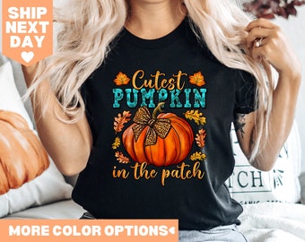 Cutest Pumpkin in the Patch Shirt, Fall Kids Shirt, Cute Pumpkin Shirt, Thanksgiving Kids Shirt, Halloween Baby Shirt, Halloween Kids Shirt