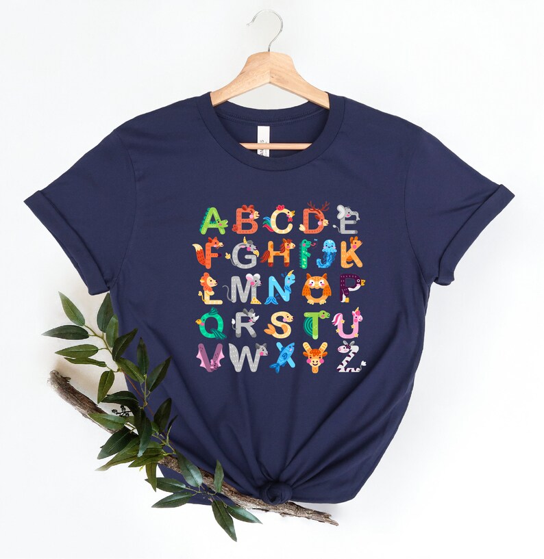 Alphabet pullover t shirt Clearance