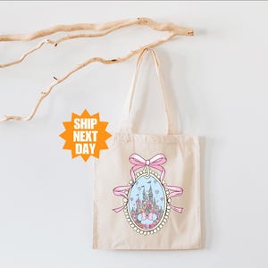 Disney Castle Tote Bag, Disneyworld Tote Bag, Disneyland Tote Bag, Disney Tote Bag, Mickey Castle Tote Bag, Disney Vacation Tote Bag