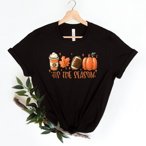 Tis The Season Shirt, Fall Pumpkin Shirt, Football Shirts for Women, Cute Pumpkin Shirt, Women Fall Tees, Fall Season Shirts, Autumn Shirt image 4