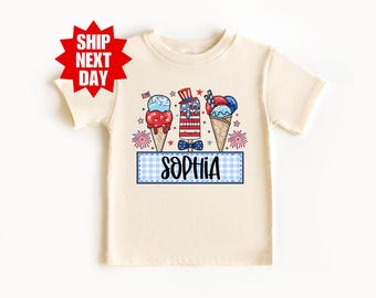 4th of July Kids Shirt, Personalized Fourth of July Shirt, Memorial Day Shirt, Custom Kids Shirt, 4th Of July Toddler, Patriotic Kids Shirt