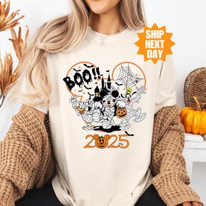 Comfort Colors® Disney Halloween 2025 Shirt, Disney Halloween Matching Shirt, Disney Family Shirt, Disney Halloween Shirt, Mickey Halloween