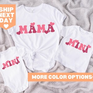 Mama Mini Shirt, Matching Mommy and Me Shirt, Mama Mini Matching Shirt, New Mom Shirt, Mother and Daughter Outfits, Mama Shirt, Mini T-Shirt
