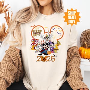 Disney Halloween 2025 Shirt, Disney Halloween Shirt, Disney Halloween Matching Shirt, Disney Family Shirt, Mickey&#39;s Not So Scary Party Shirt