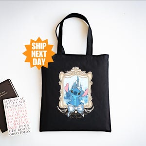 Disney Stitch Tote Bag, Stitch Tote Bag, Disney Tote Bag, Stitch Lover Tote Bag, Stitch Party Tote Bag, Tote Bag for Kids, Disneyland Tote