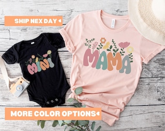 Mama Mini Shirt, Matching Mommy and Me Shirt, New Mom Shirt, Mama Mini Matching Shirt, Mother and Daughter Outfits, Mama Shirt, Mini T-Shirt